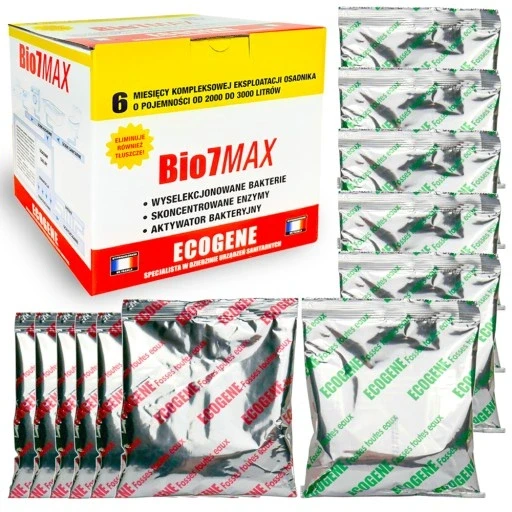 Бактерії для очисних споруд Bio7 Max 2в1 ліпаза 1 кг