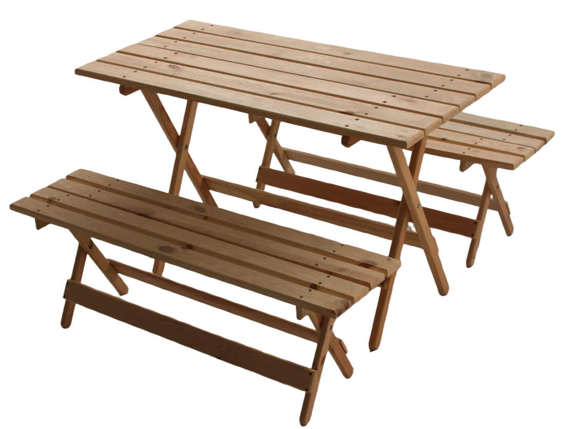 Комплект садовой мебели Dbm Wood Дачник 120x58x72 см