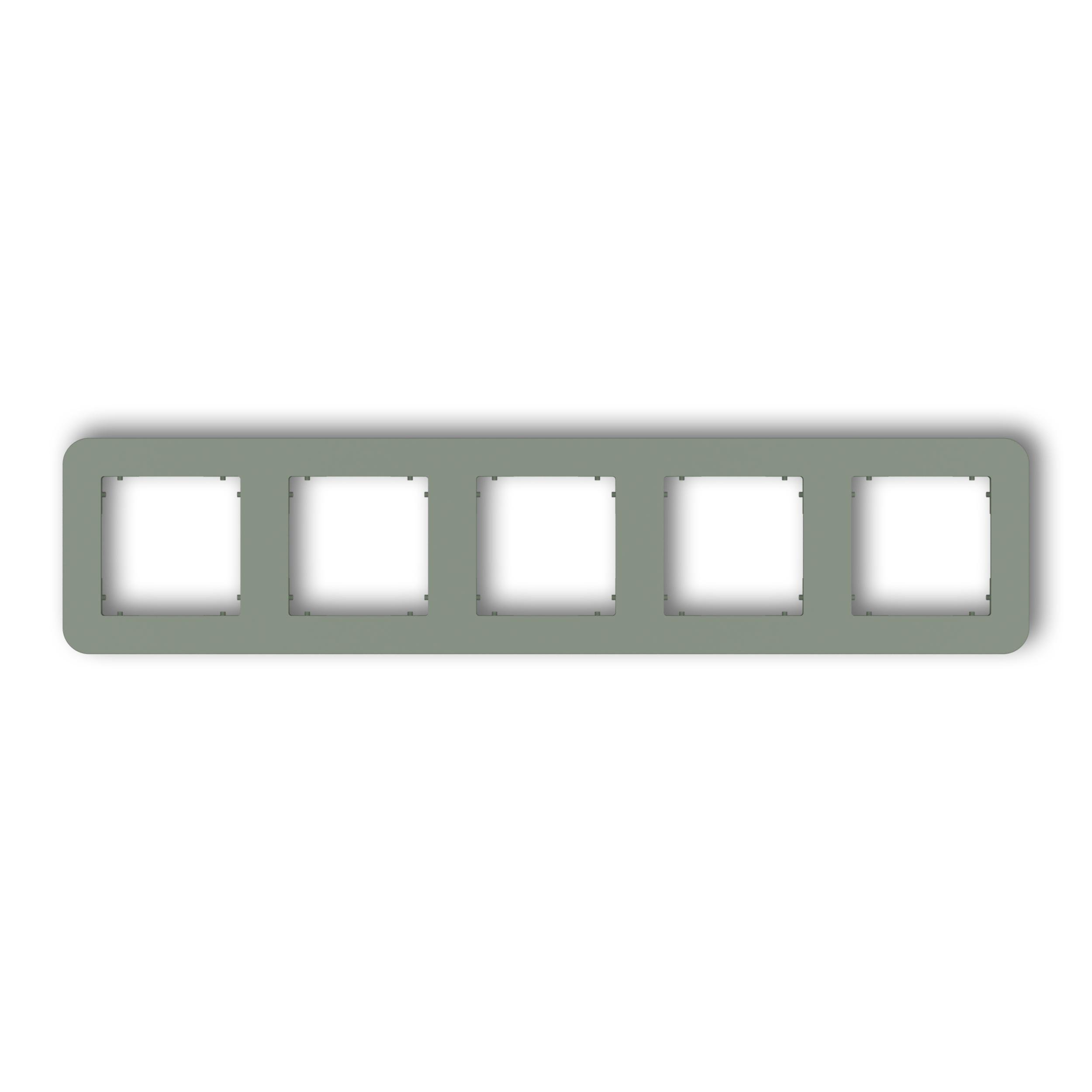 Рамка 5-місна універсальна закруглена Karlik Mini Шавлія (61MRTZ-5)