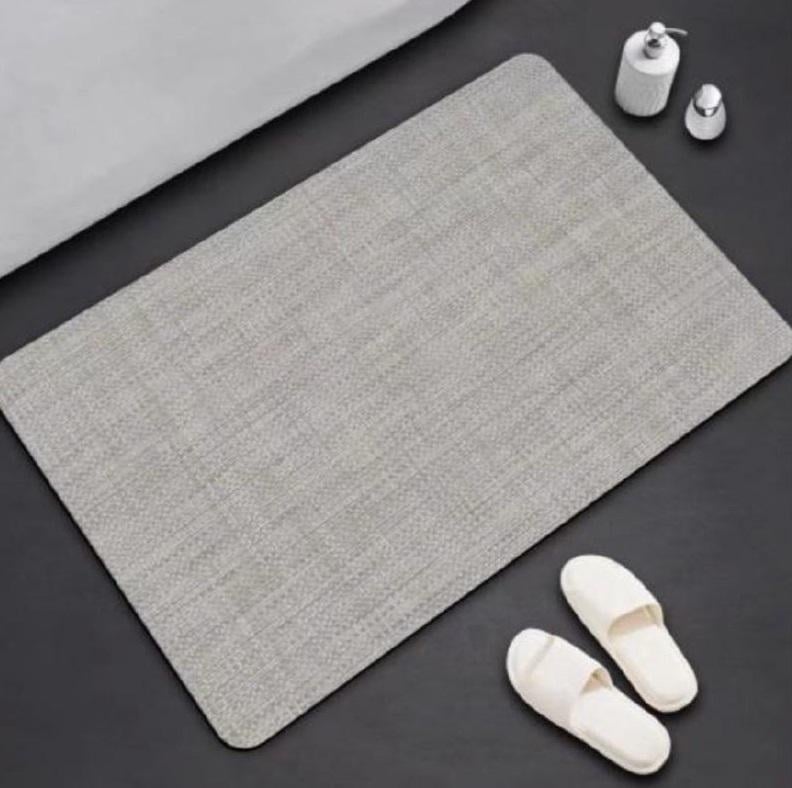 Коврик антискользящий Bawowna диатомитовый 80х50 см Серый (KD018) - фото 1 Коврик антискользящий Bawowna диатомитовый 80х50 см Серый (KD018) - фото 1