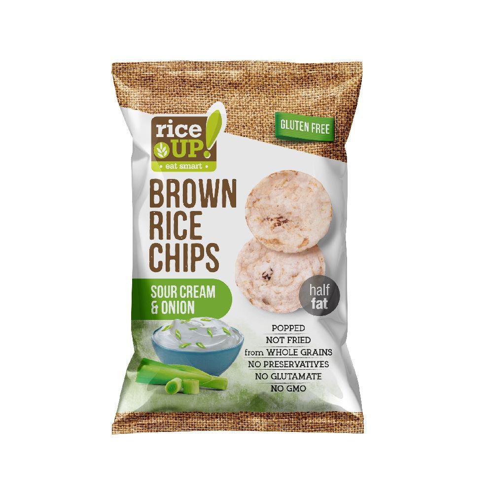 Чіпси рисові зі смаком сметани та цибулі 60 г (15332794)