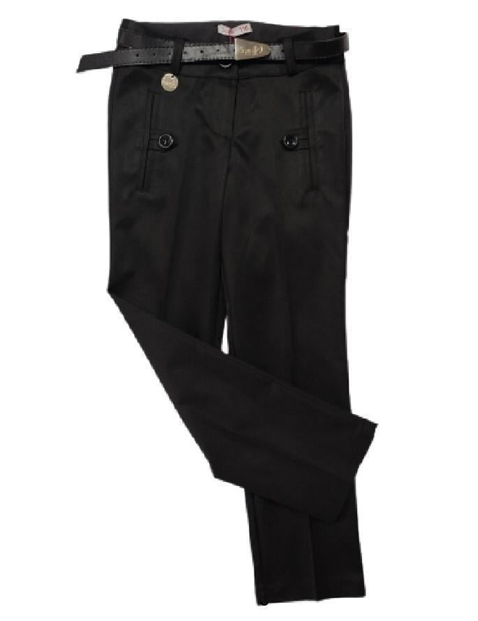 Брюки шкільні для дівчинки Suzie ДЕРЛАЙН 01 меморі cotton 134 см Чорний (434801_134)