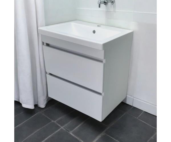 Тумба подвесная для ванной комнаты пластиковая Mikola-M Atlant 60 см White (2351)