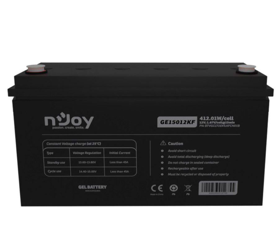 Батарея аккумуляторная гелевая nJoy GE15012KF GEL 12V 150 Ah (59005) - фото 1