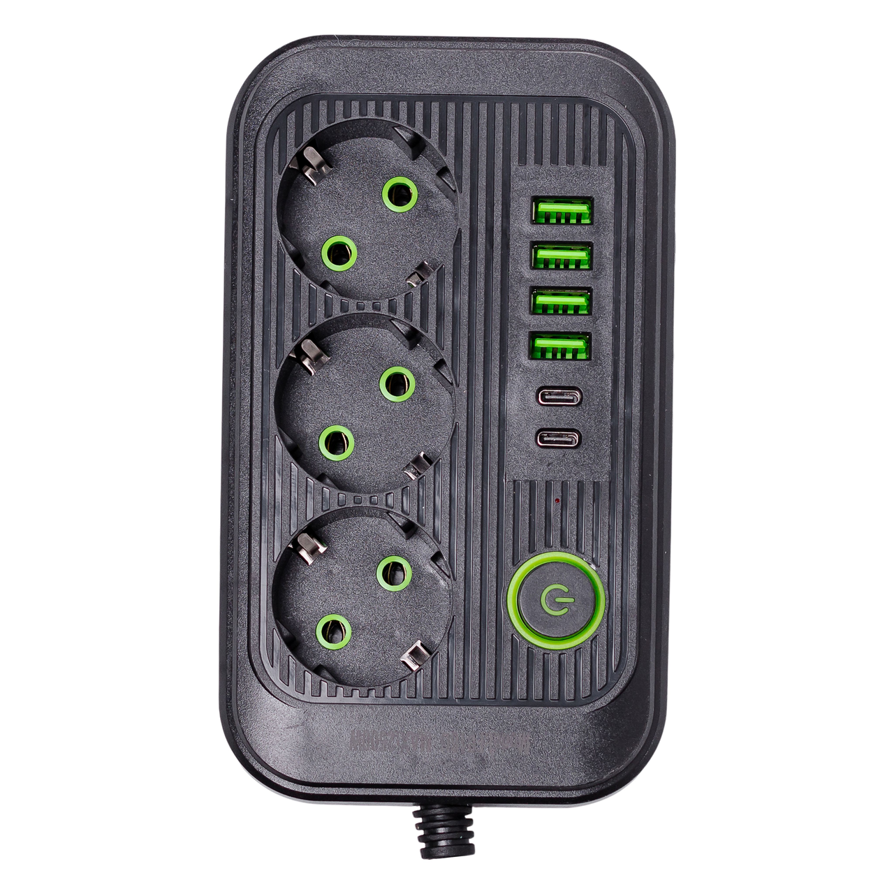 Подовжувач HP-5-20 F16 на 3 розетки з USB портами та кнопкою відключення 3,8 м Чорний (7438) Подовжувач HP-5-20 F16 на 3 розетки з USB портами та кнопкою відключення 3,8 м Чорний (7438)