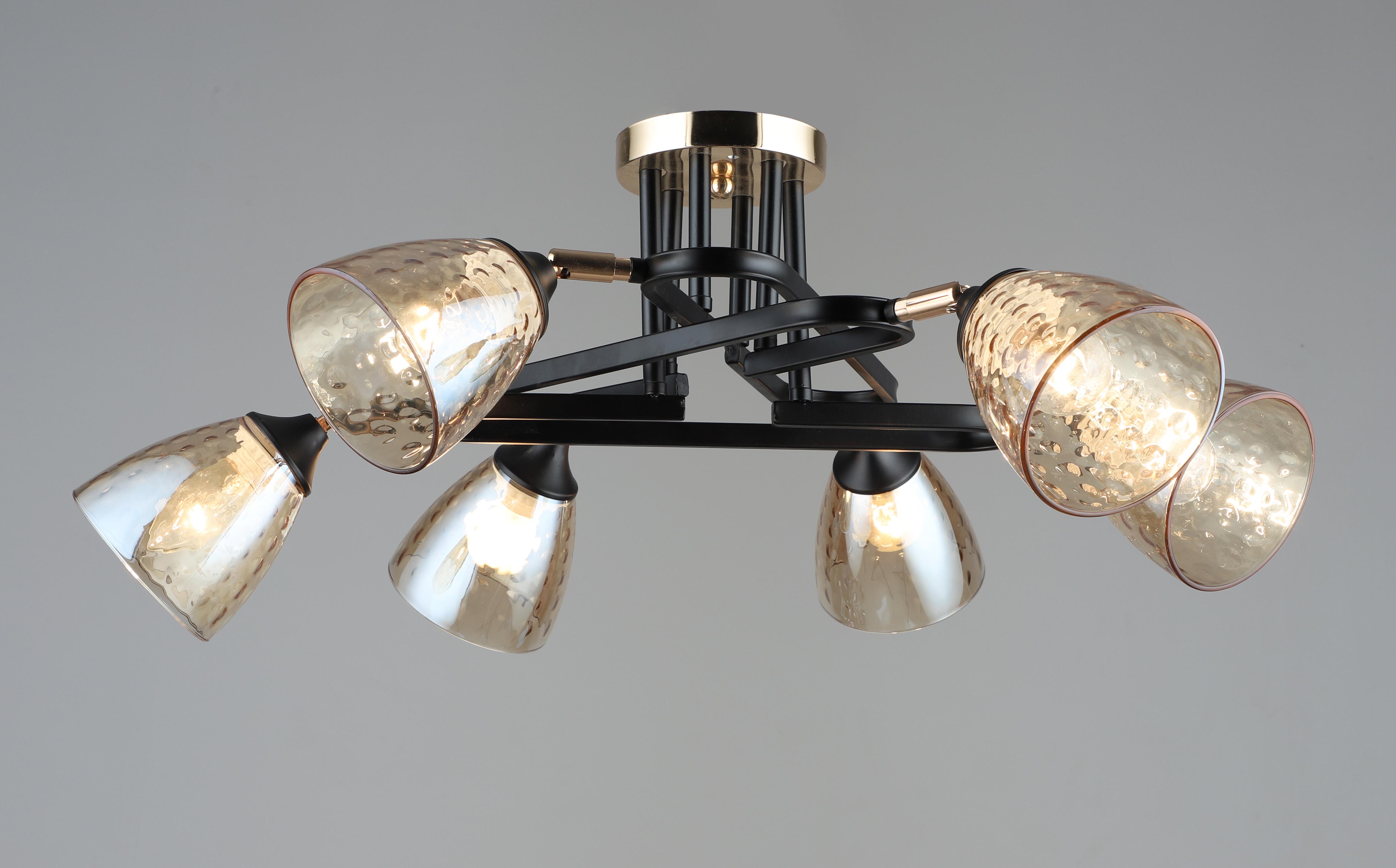 Люстра декоративная Sirius B A4086/6 BK+FGD (000040579)