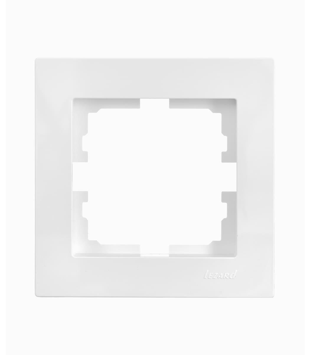 Рамка одноместная Lezard Vesna Белый (00000023060)
