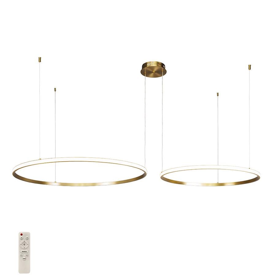 Люстра 7529833-2B BRONZE LED 600/800 мм Бронзовий (LVS5158)