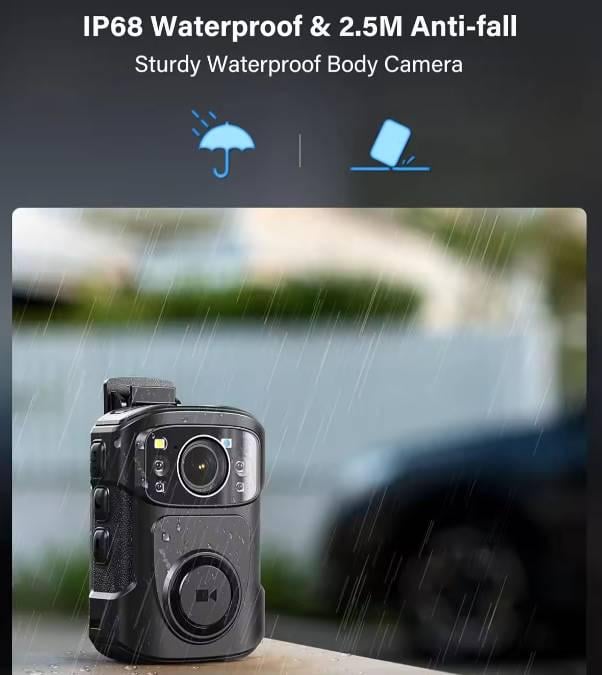 Боди камера Boblov B4K5 GPS 128 GB (1254) - фото 2 Боди камера Boblov B4K5 GPS 128 GB (1254) - фото 2