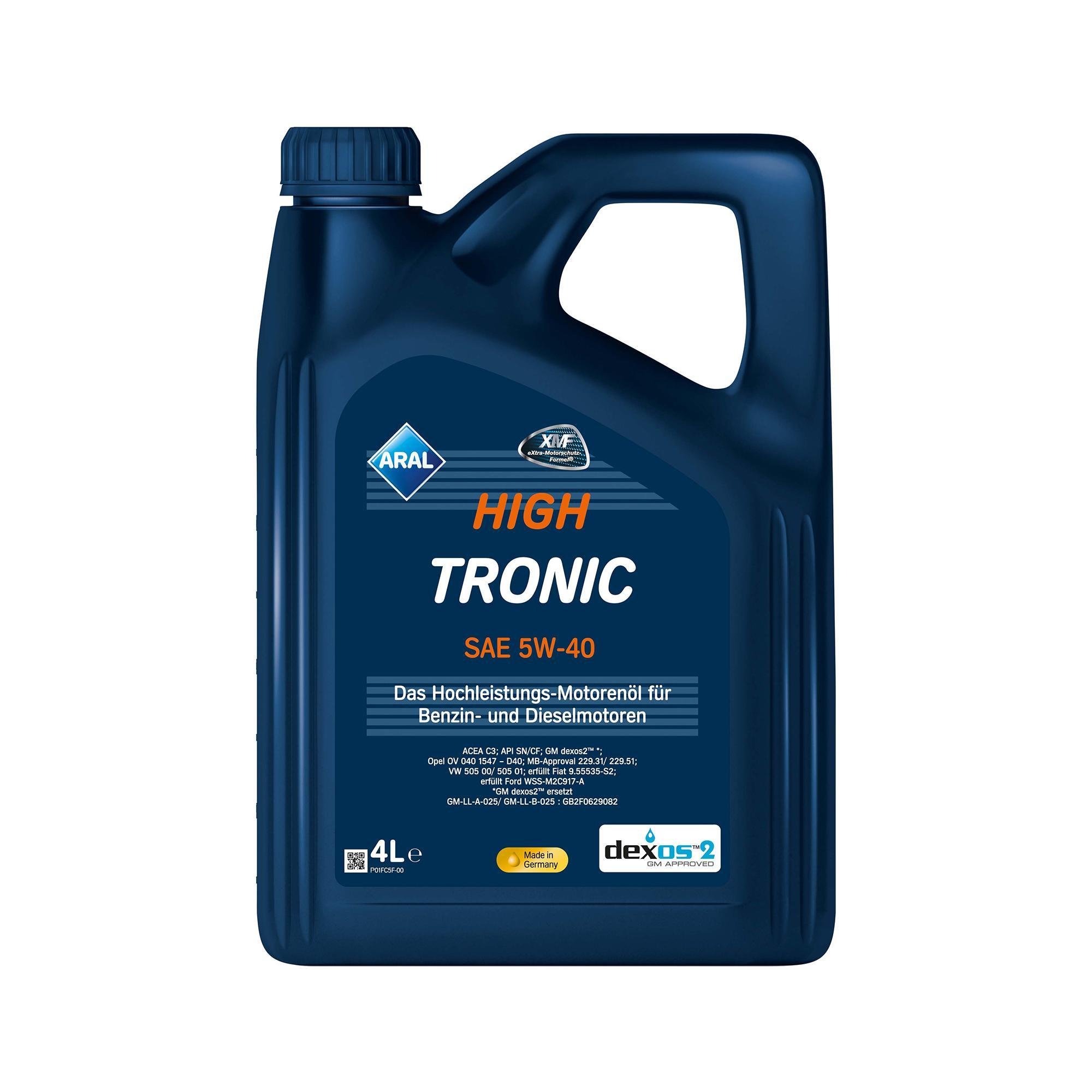 Моторна олива Aral High Tronic 5W-40 4 л - фото 1 Моторна олива Aral High Tronic 5W-40 4 л - фото 1