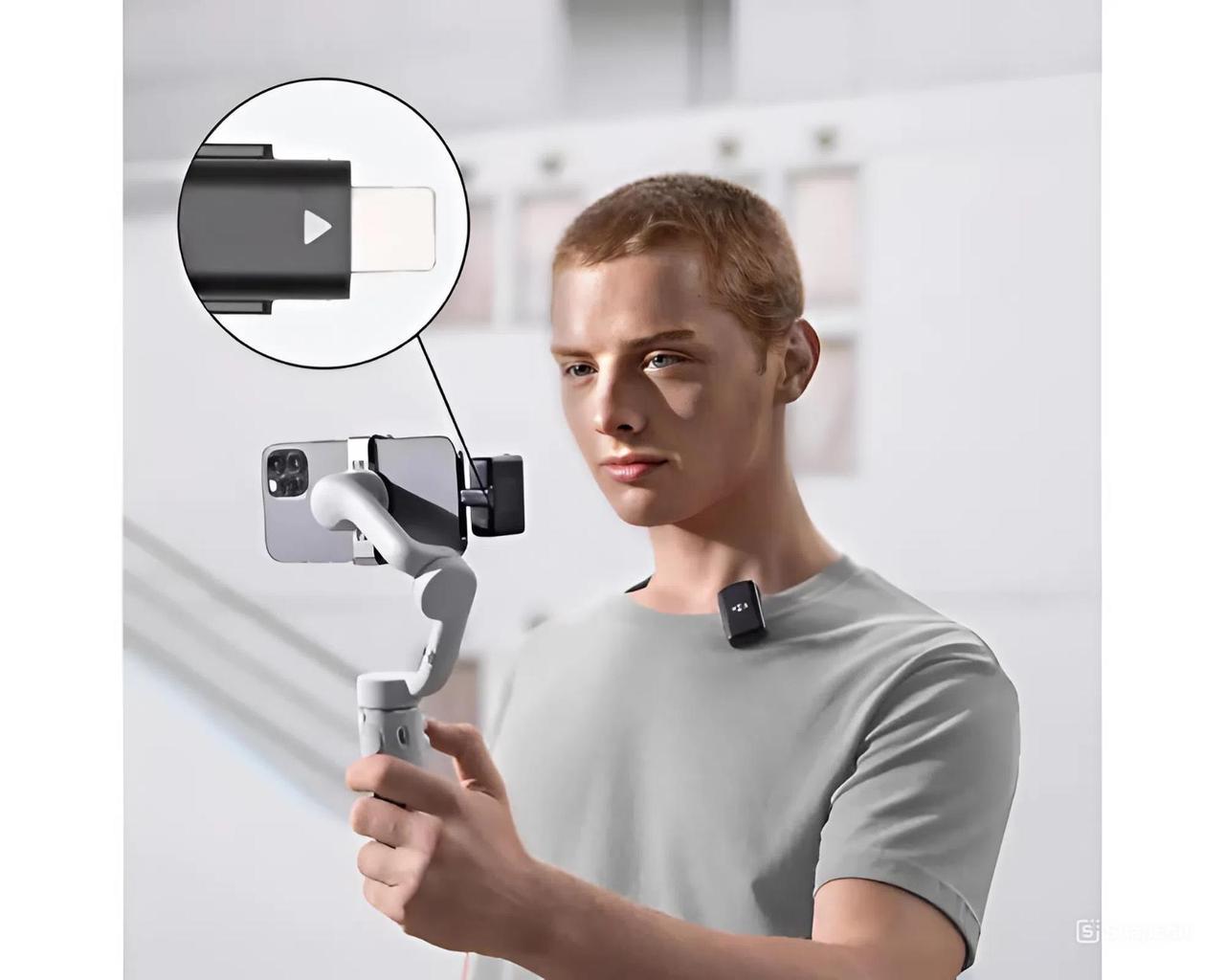 Перехідник для мікрофона DJI Mic 2 Type-C Чорний (CP.RN.00000334.02C) - фото 3