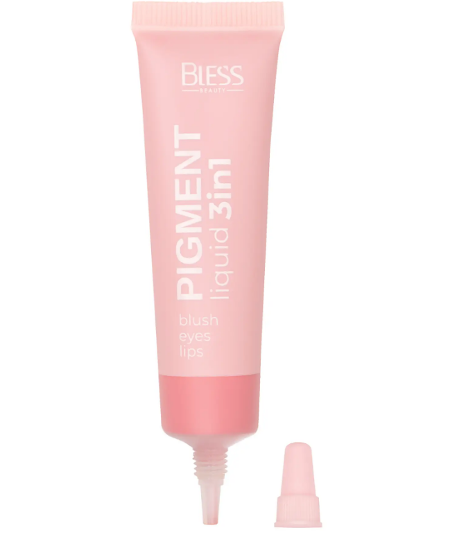 Рум'яна кремові Bless Beauty Liquid Pigment 3в1 02-Nude Blossom (5910960039024)