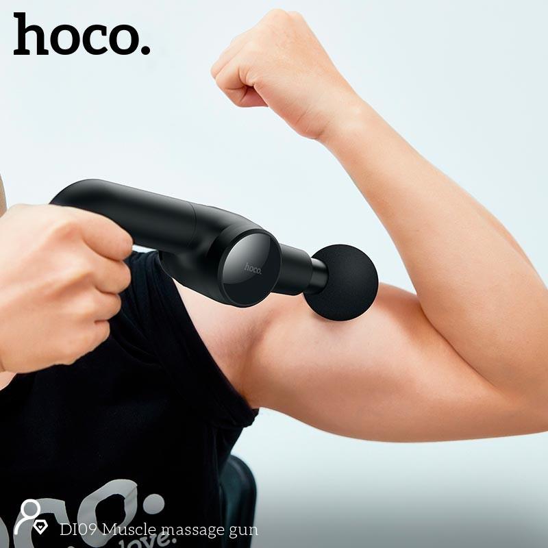 Фитнес-массажёр для мышц Hoco Fascia Gun Muscle Massager Di09 4800 мАч Black (3652d7ba) - фото 5