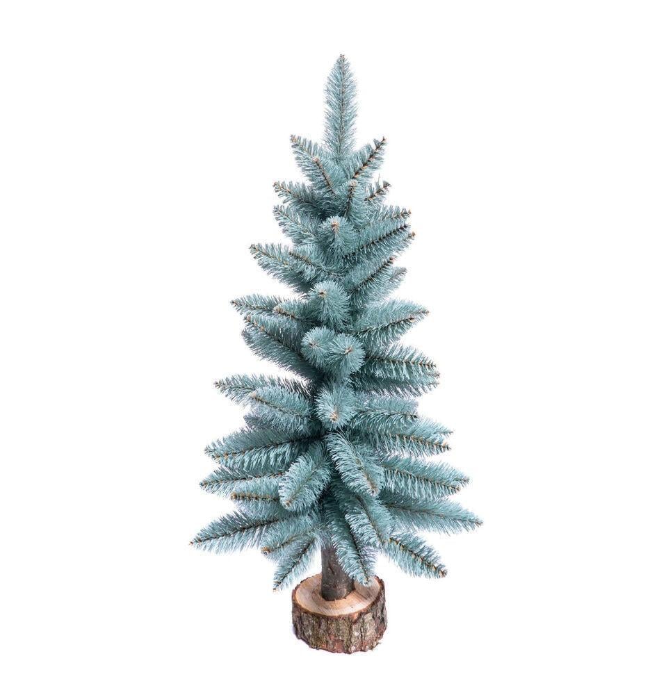 Штучна ялинка настільна Elegant на пеньочку 85 см Блакитний (310/85/B) - фото 1 Штучна ялинка настільна Elegant на пеньочку 85 см Блакитний (310/85/B) - фото 1