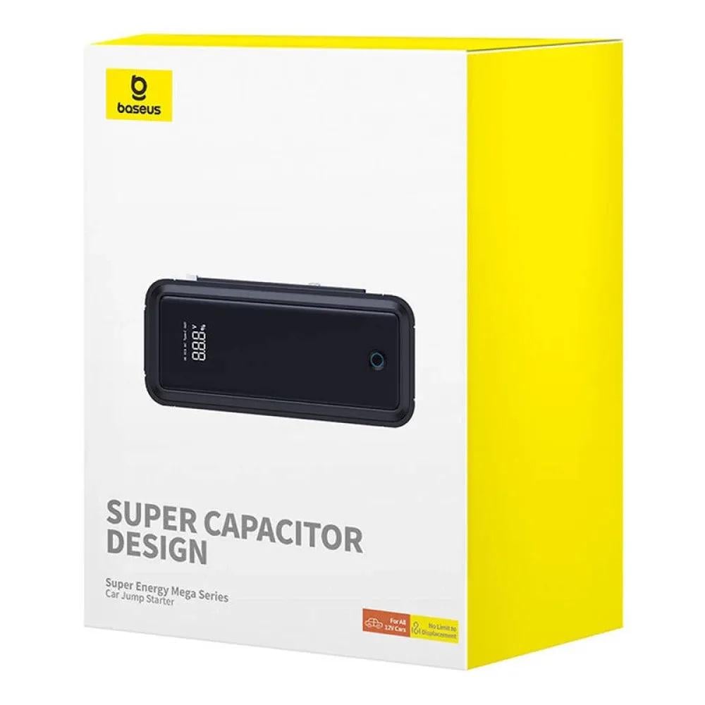 Пуско-зарядний пристрій автомобільний BASEUS Super Energy Mega Series Supercapacitor Car Jump Starter 3000A Twilight Grey (C00265300821-00) - фото 11