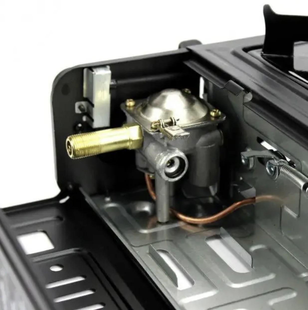 Плита газова Grand GP-220 з п'єзопідпалом з 4 газовими балонами Чорний ( Grand4) - фото 3 Плита газова Grand GP-220 з п'єзопідпалом з 4 газовими балонами Чорний ( Grand4) - фото 3