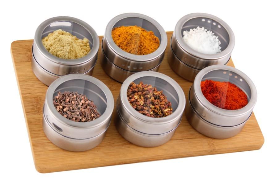 Набор емкостей для специй Con Brio 6 шт. с подставкой (810CB)