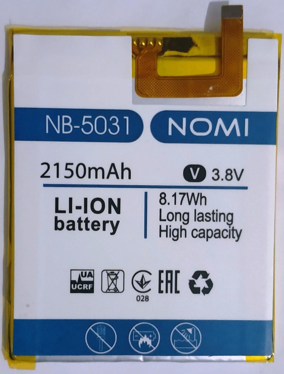 Аккумулятор NB-5031 для Nomi i5031 Evo X1 2150 mAh (000021594)
