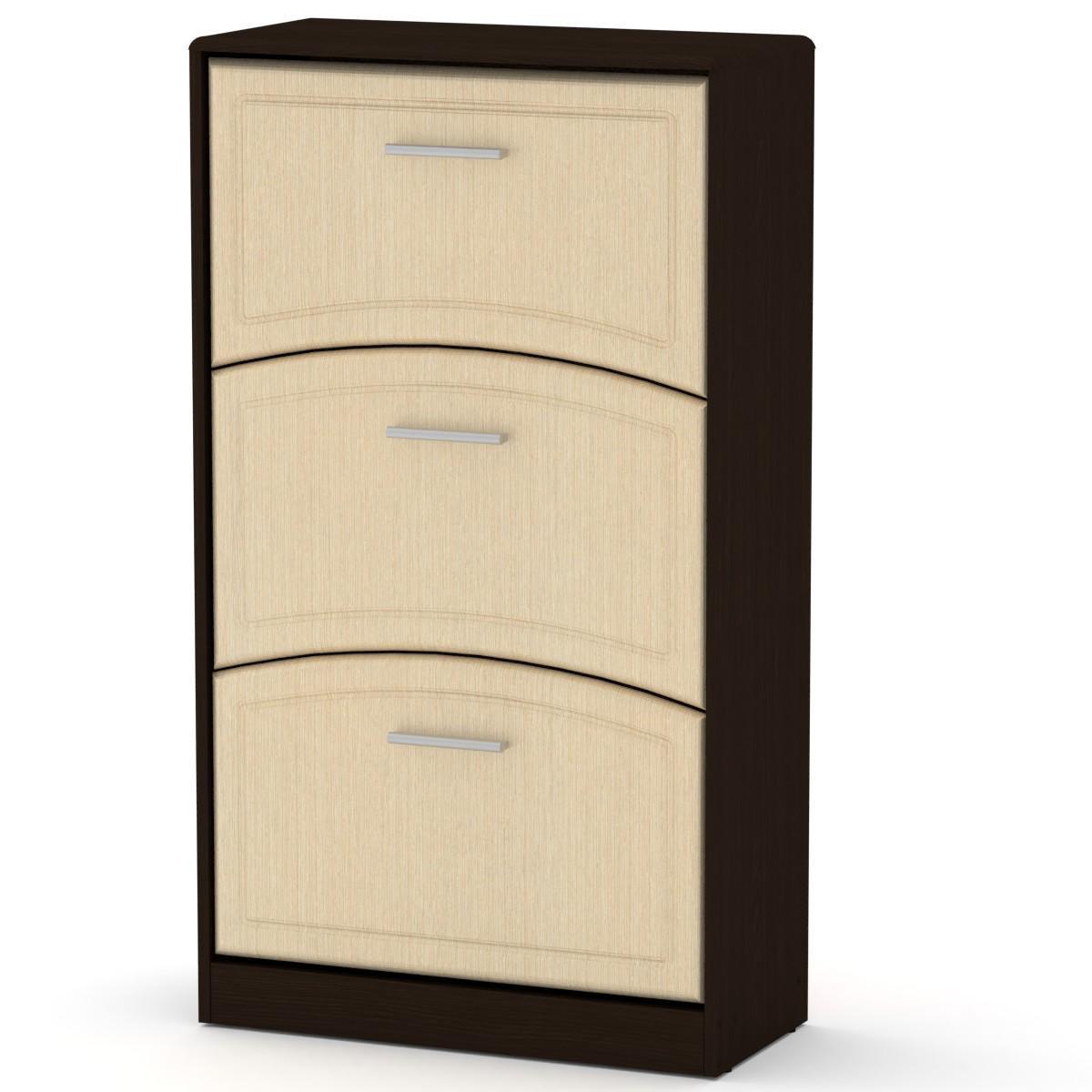 Тумба для обуви Компанит ТО-3Б МДФ Венге комби