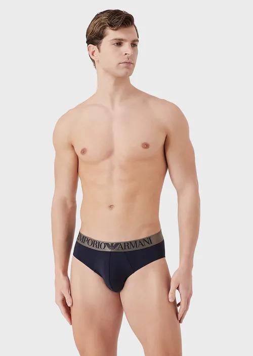 Трусы мужские слипы Emporio Armani M Темно-синий (2F511-110814син) Трусы мужские слипы Emporio Armani M Темно-синий (2F511-110814син)