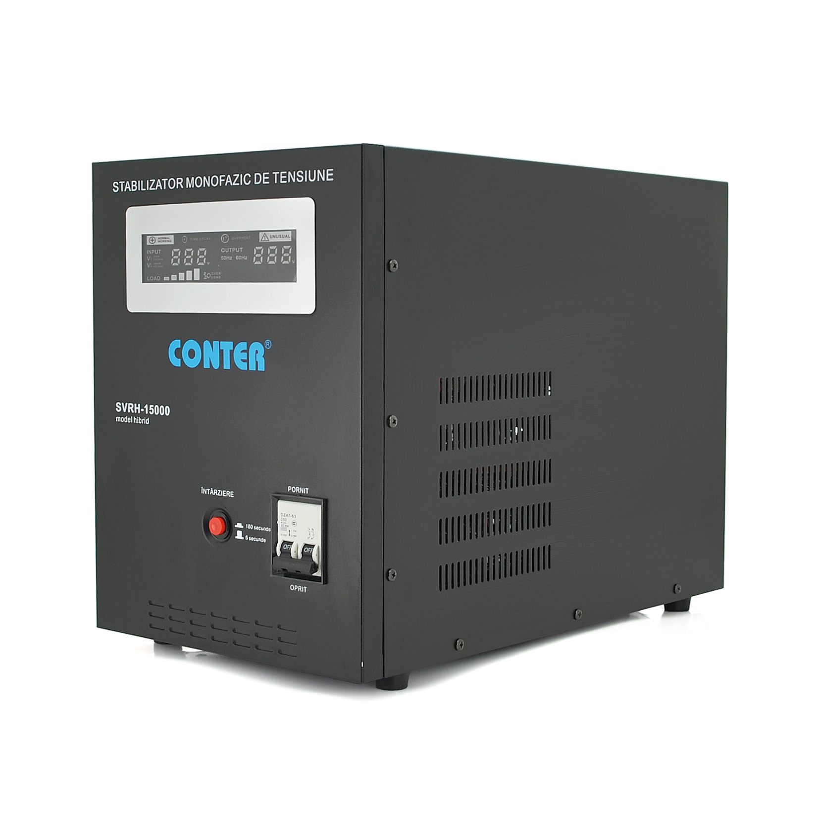 Стабілізатор напруги релейний Conter SVRH-15000VA/10500W LED DC150-270V Shuko Q1 (YUT_V6142) Стабілізатор напруги релейний Conter SVRH-15000VA/10500W LED DC150-270V Shuko Q1 (YUT_V6142)