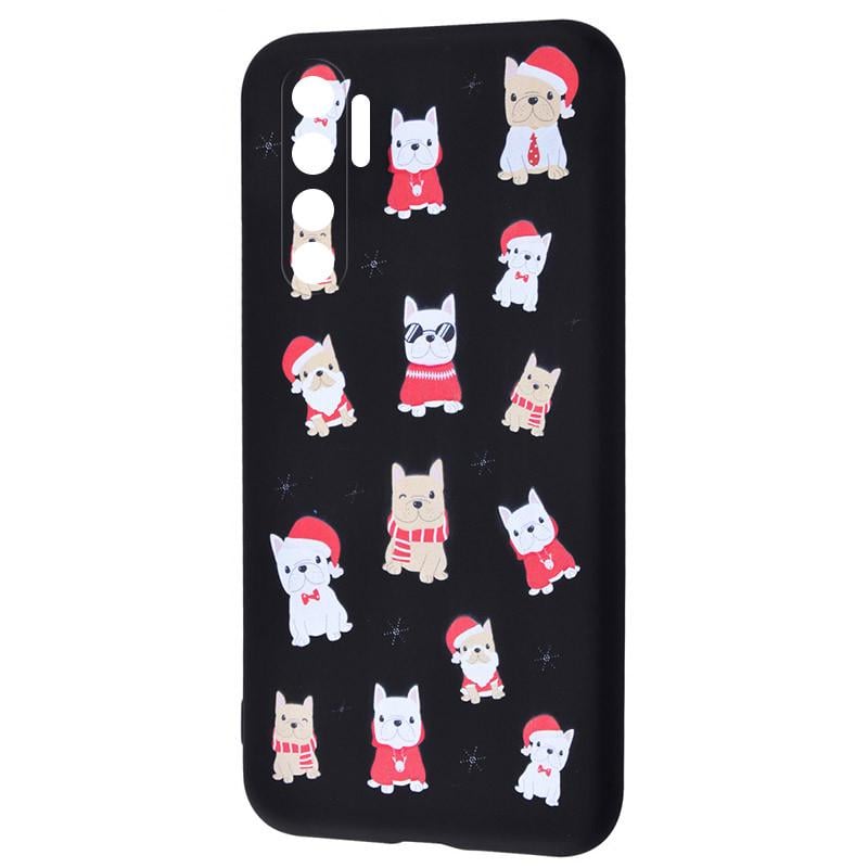 Чехол TPU WAVE Fancy для Xiaomi Mi Note 10 Lite Dogs/Black (155997)
