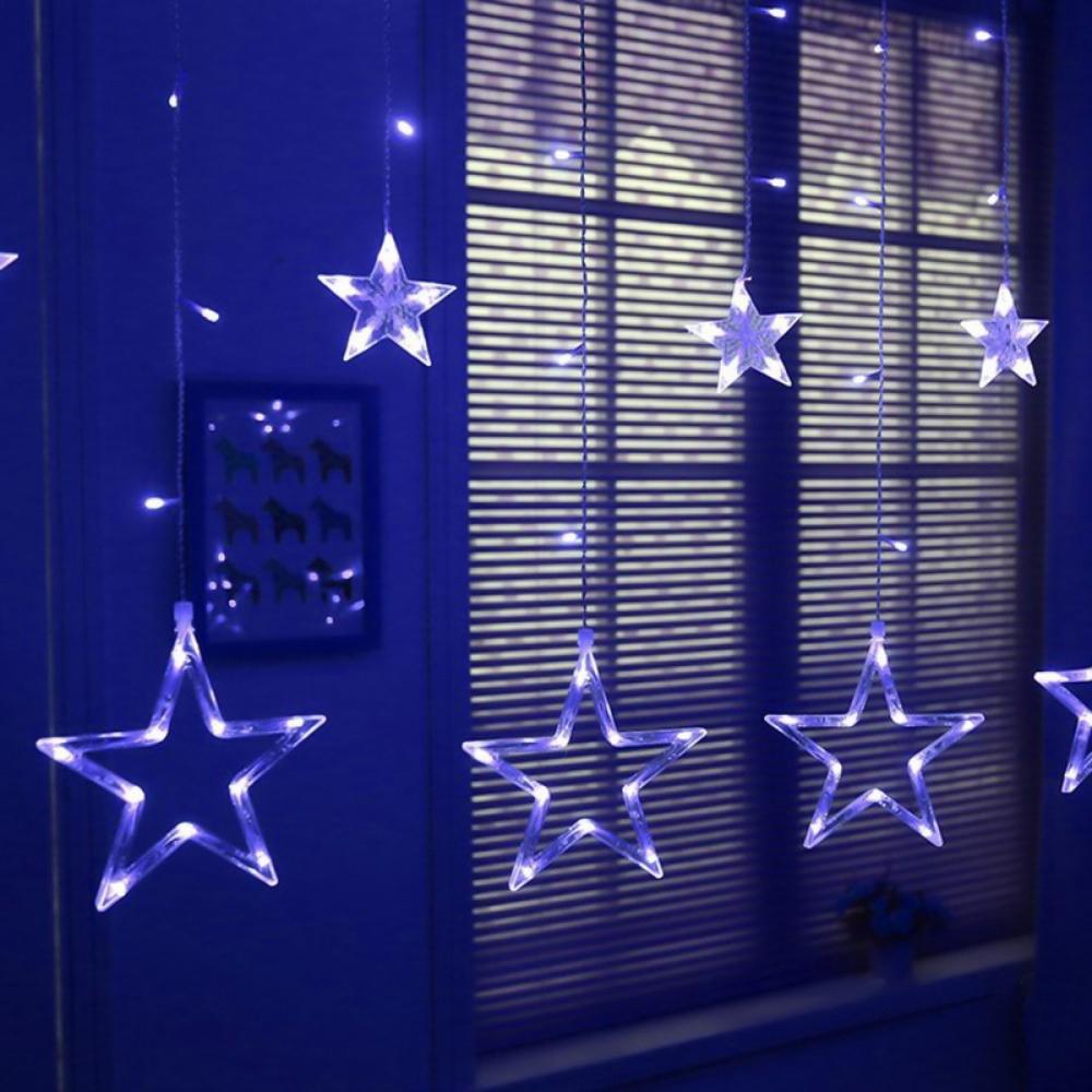 Гирлянда-штора Star Curtain 6 Звезд 4,2 м 120 LED Blue (1010229-Blue) - фото 7