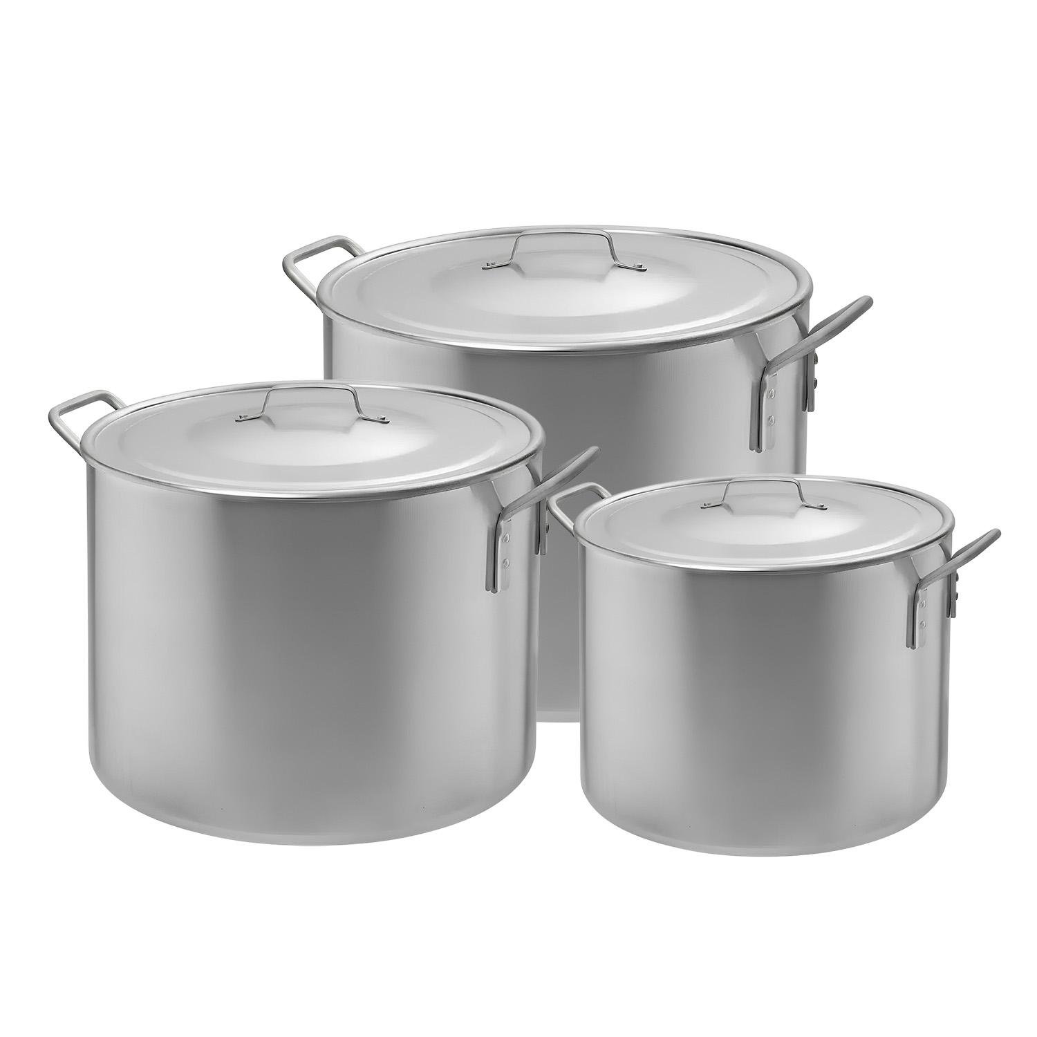 Набір каструль-казанів Zauberg алюмінієвих 3 шт. 30/40/50 л  (86988)
