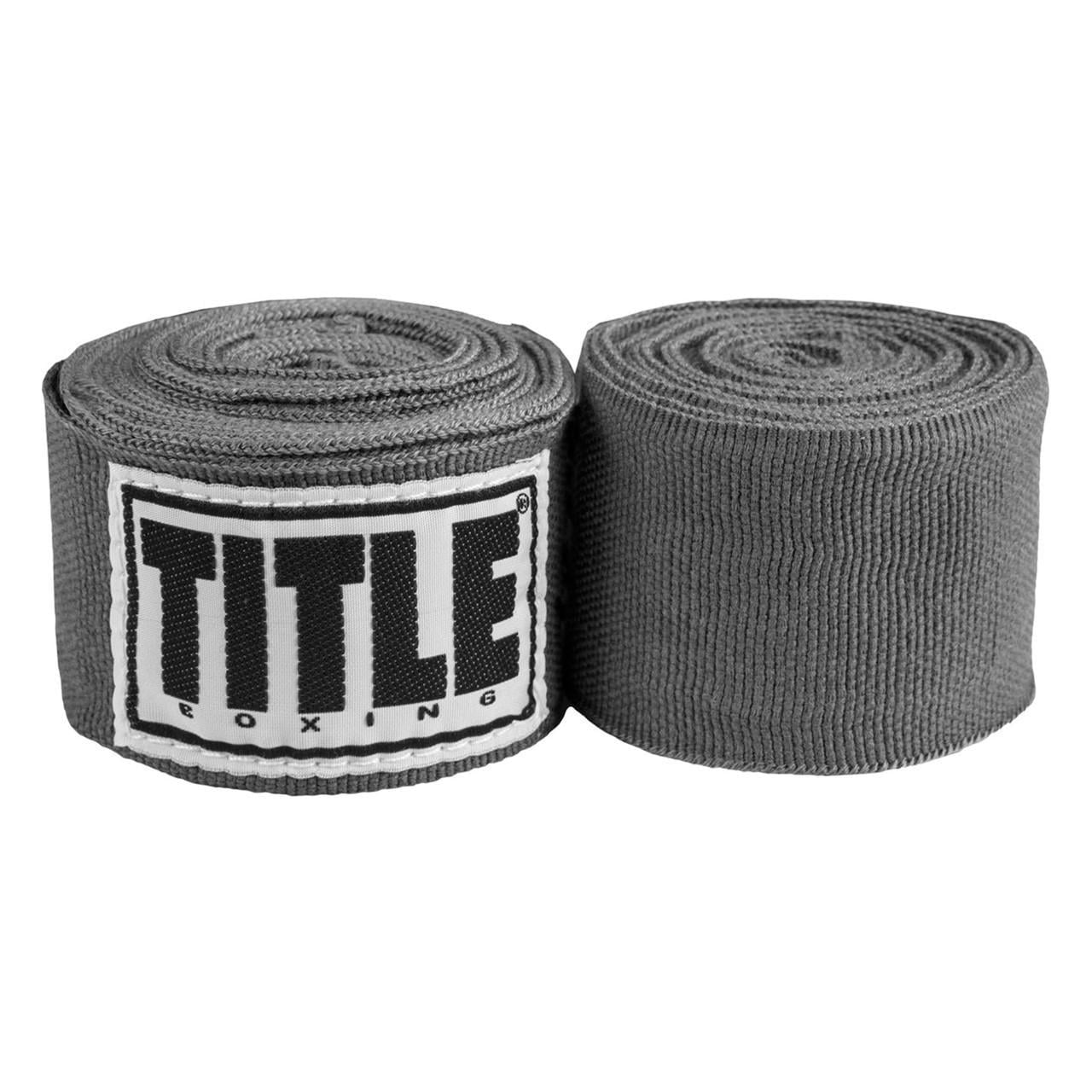Бинти для боксу TITLE Boxing Select 180" Semi Elastic Mexican 4,5 м Grey (3019820495)