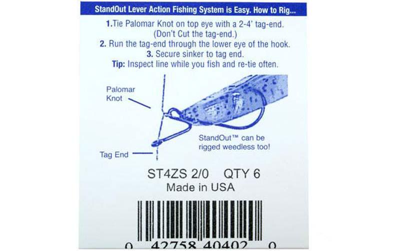 Крючок офсетный StandOut ST4ZS №1/0 7 шт. Black Nickel (7920) - фото 3 Крючок офсетный StandOut ST4ZS №1/0 7 шт. Black Nickel (7920) - фото 3