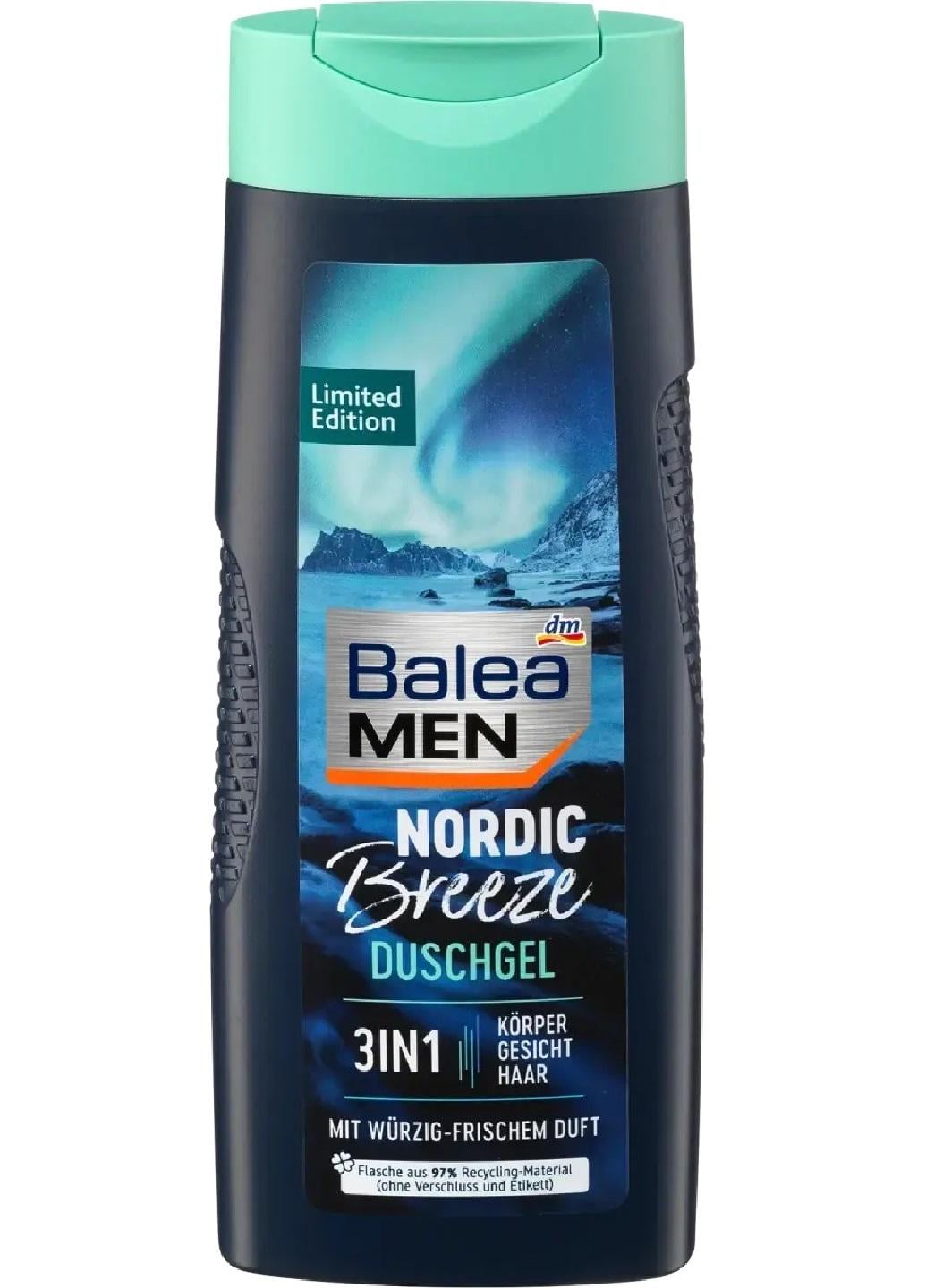 Гель для душа Balea Men 3в1 Nordic Breeze 300 мл (Е-01121)