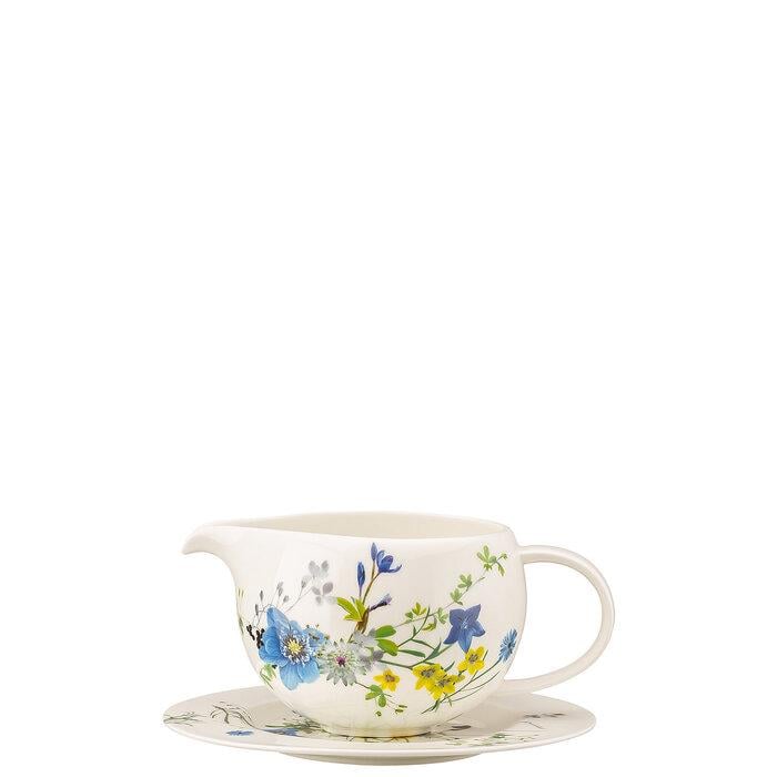 Соусник с блюдцем Rosenthal Fleurs des Alpes Brillance 0,55 л
