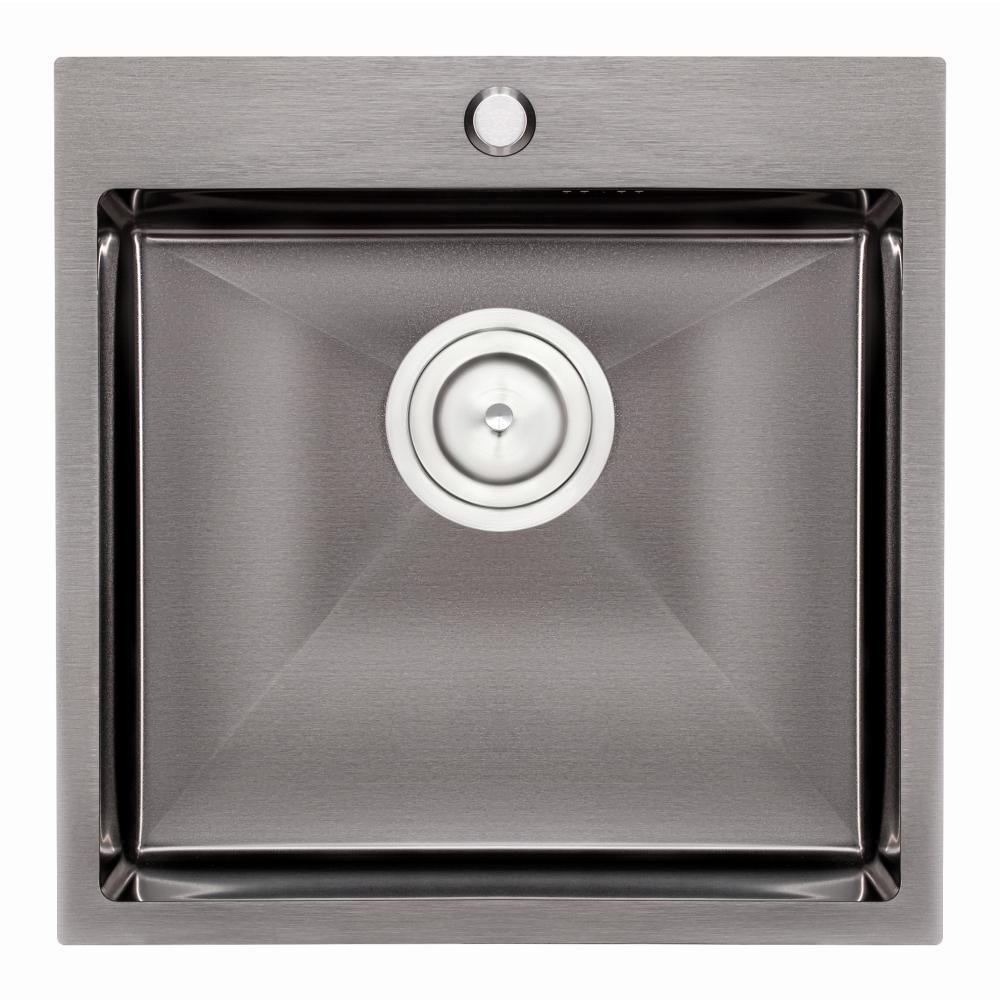 Мойка для кухни Qtap D5050BL 2,7/1,0 мм Black (QTD5050BLPVD10)