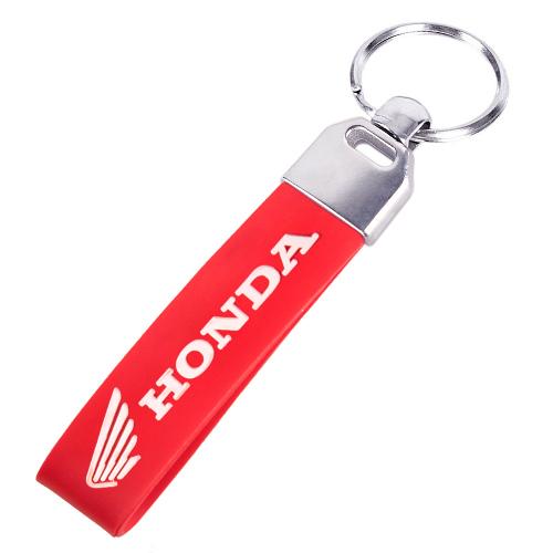 Брелок HONDA moto с резиновым ремешком Красный (00000029264)