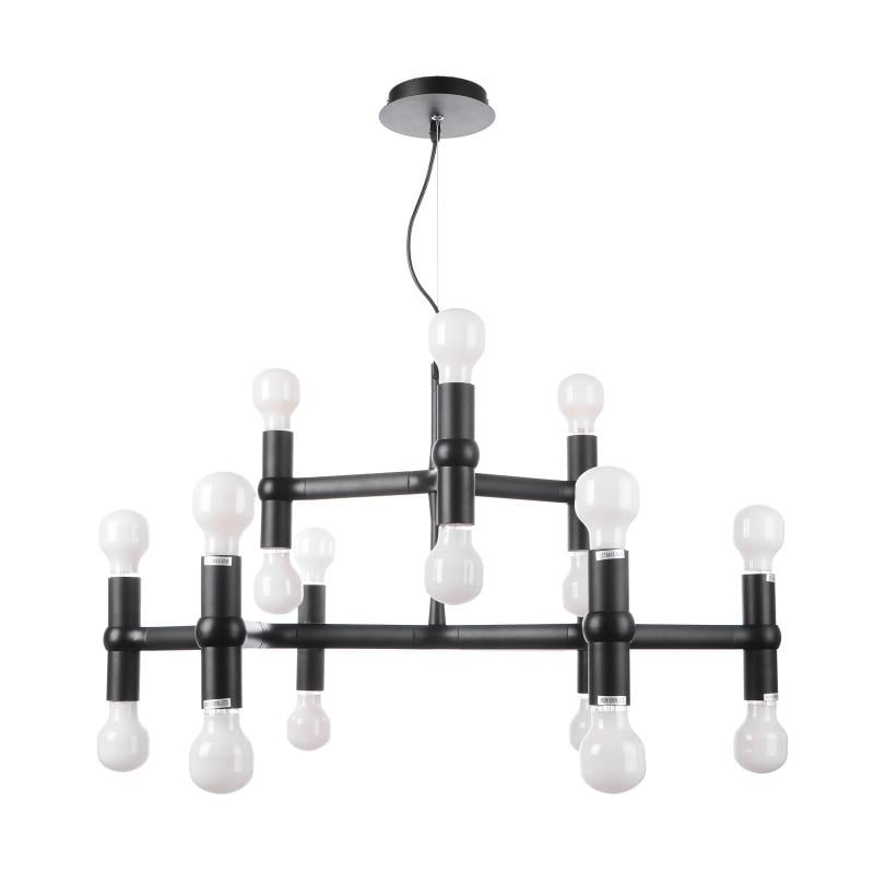 Люстра потолочная лофт Brille BL-270S/18 Е27 BK Люстра потолочная лофт Brille BL-270S/18 Е27 BK