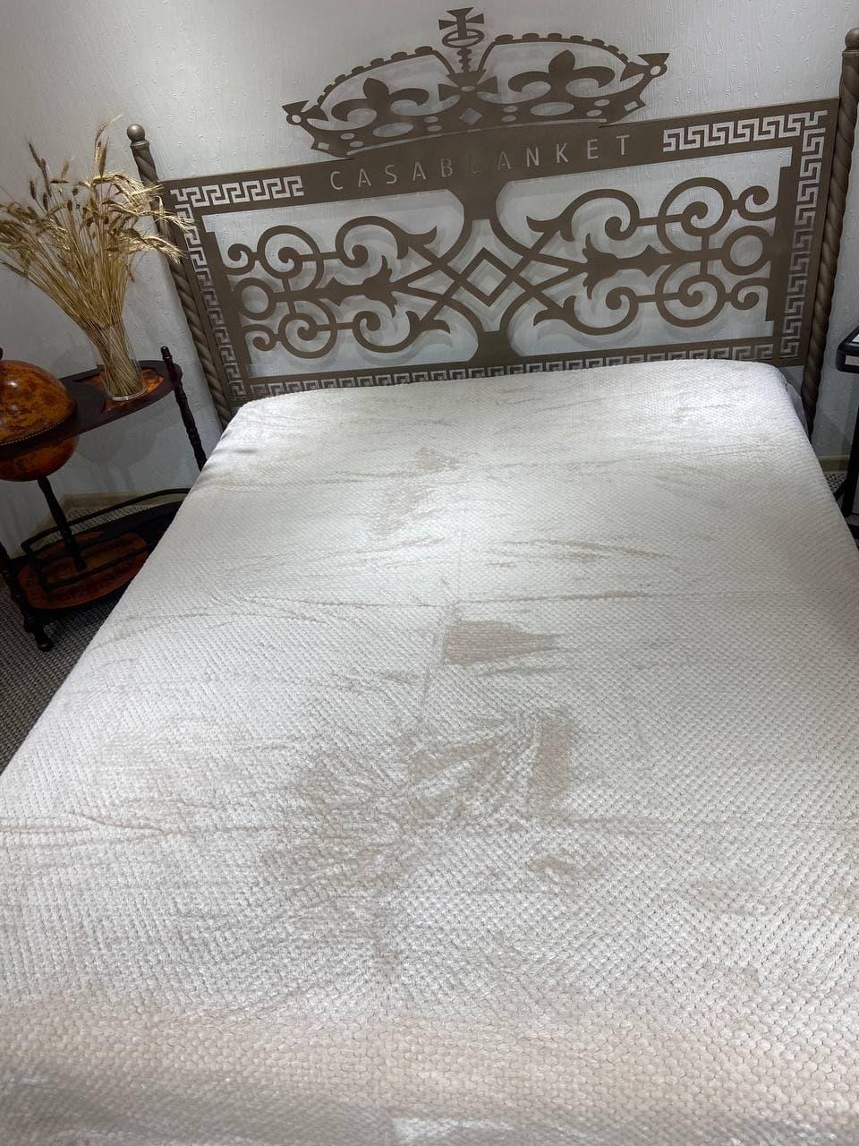 Плед Koloco Бамбук 210х230 см Молочный - фото 2 Плед Koloco Бамбук 210х230 см Молочный - фото 2