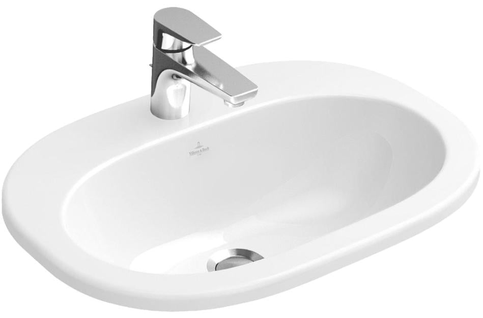 Умивальник врізний Villeroy&Boch O.NOVO 41615601 560x405x175 мм Білий (82117)