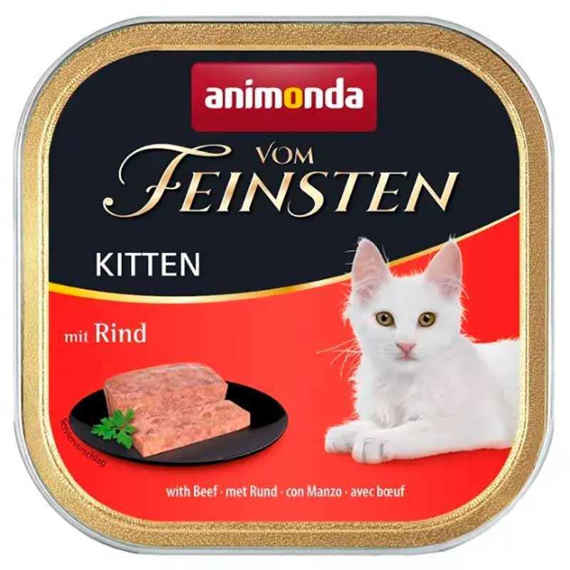 Корм влажный для котят Animonda Vom Feinsten Kitten Beef с говядиной 100 г (AM-83220)