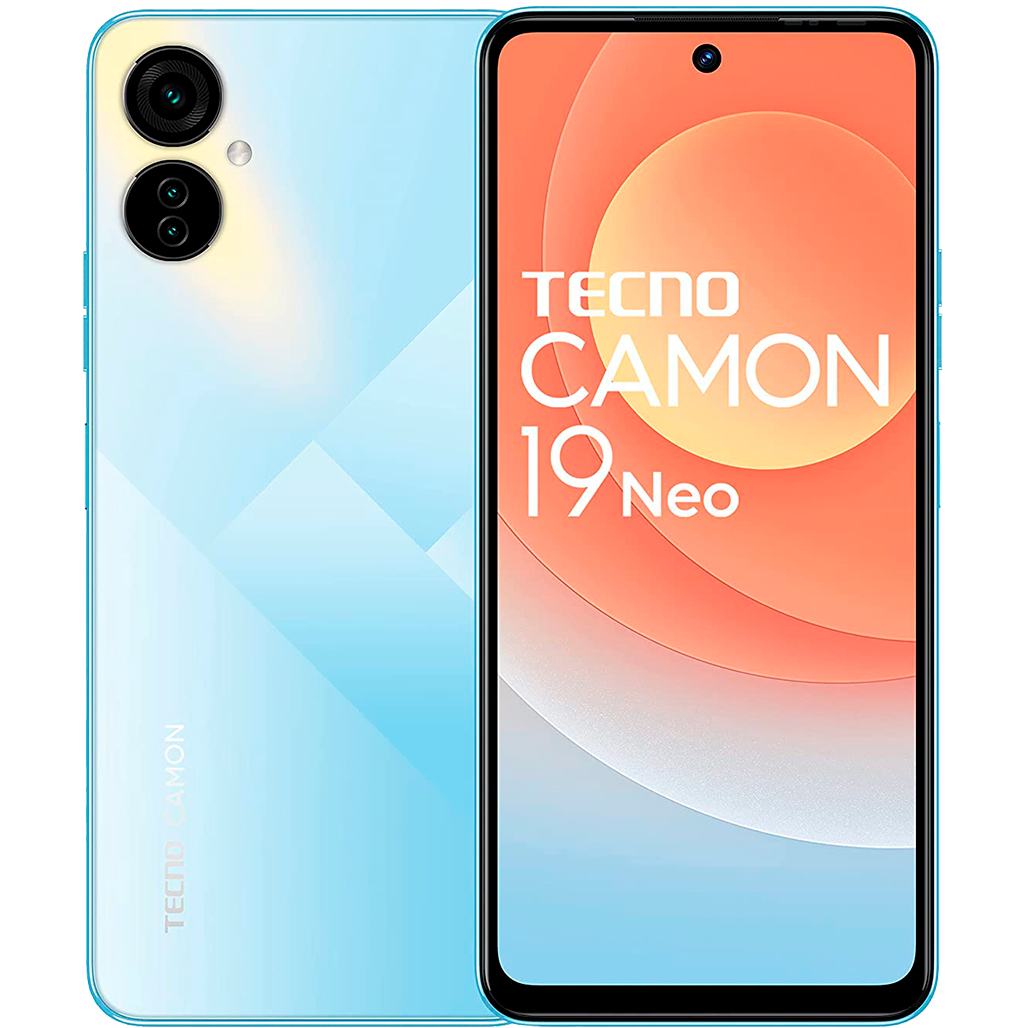 ᐉ Смартфон Tecno CH6i Camon 19 Neo 6/128GB Ice Mirror Blue UA-UCRF • Купить  в Киеве, Украине • Лучшая цена в Эпицентр