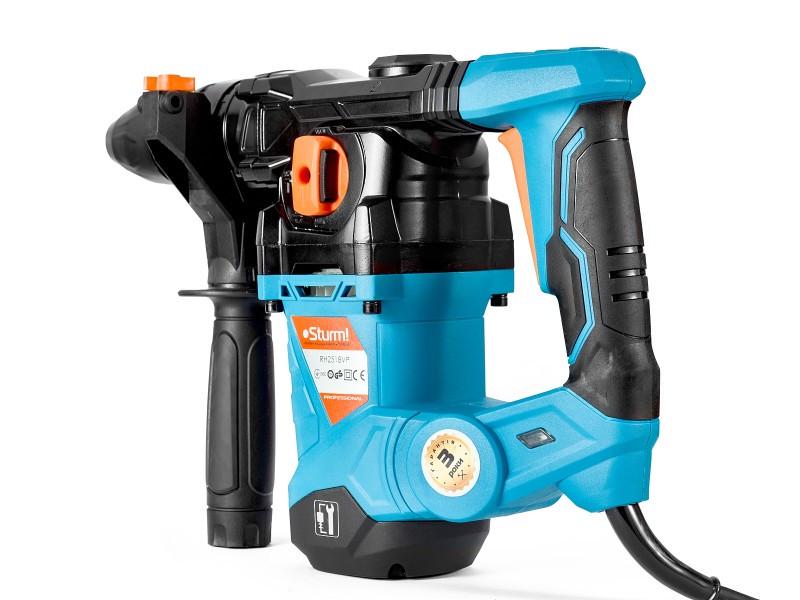 Перфоратор Sturm Profi RH2518VP з регулюванням обертів в кейсі 1800 Вт (40523799) - фото 3 Перфоратор Sturm Profi RH2518VP з регулюванням обертів в кейсі 1800 Вт (40523799) - фото 3