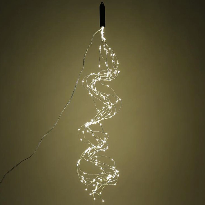 Гирлянда-пучок с функцией мигания 160 мини-LED 10 линий по 1,6 м 16 диодов (11597) Гирлянда-пучок с функцией мигания 160 мини-LED 10 линий по 1,6 м 16 диодов (11597)