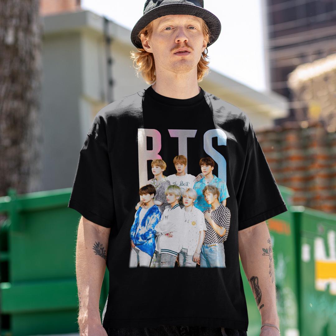 Футболка мужская BTS Band Poster 3XL Черный (00000006945)