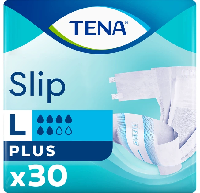 Підгузки для дорослих Tena Slip Plus 92-144 см L 30 шт. (000005426)