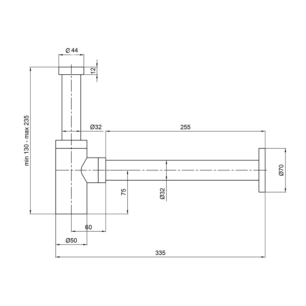 Смеситель для раковины Nicole с хромированным сифоном (21880) - фото 10