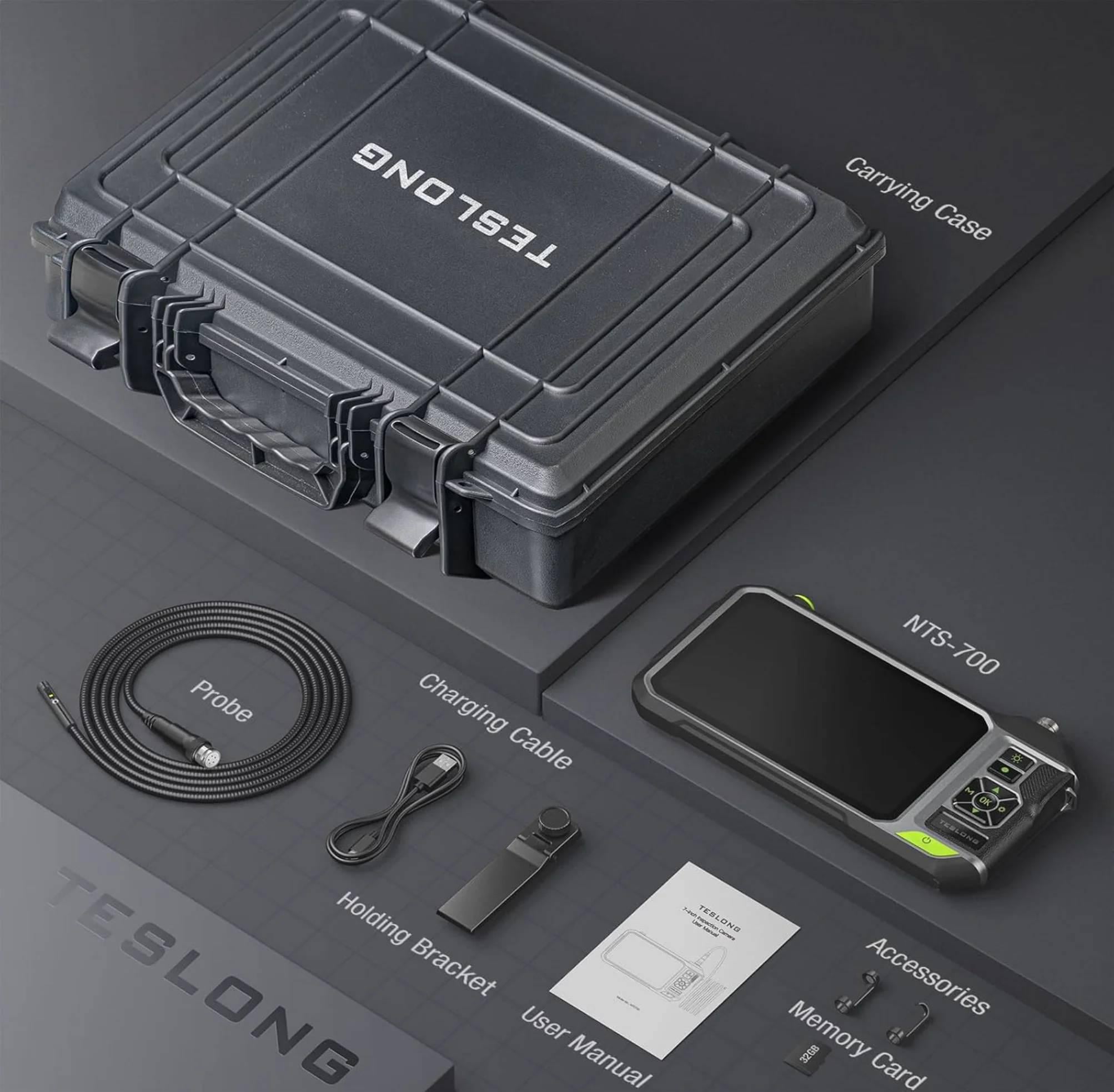 Ендоскоп Teslong NTS700 Pro TL 8 мм 3 камери 5 м 7" Wi-Fi (1345) - фото 8