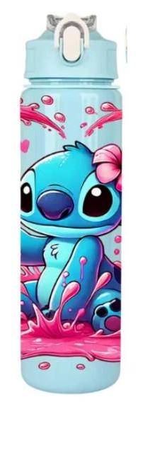 Детская бутылка для воды с трубочкой Stich 750 мл Голубой (35110000)