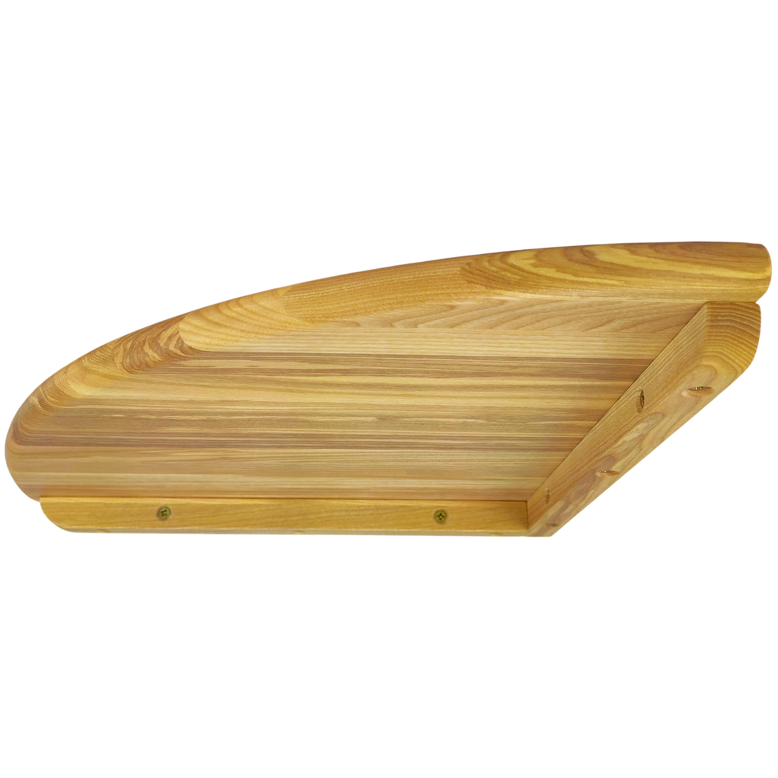 Полиця радіусна конусна Wood Wedge 25x25x2.5 см Натуральний (100059)