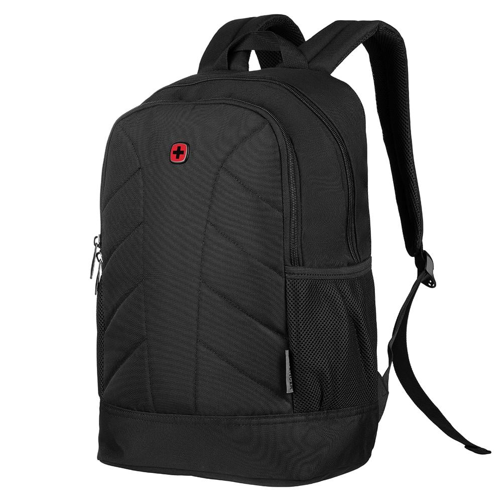 Рюкзак для ноутбука Wenger Quadma поліестер з боковими кишенями 16" 22 л Black (a0754fb7)