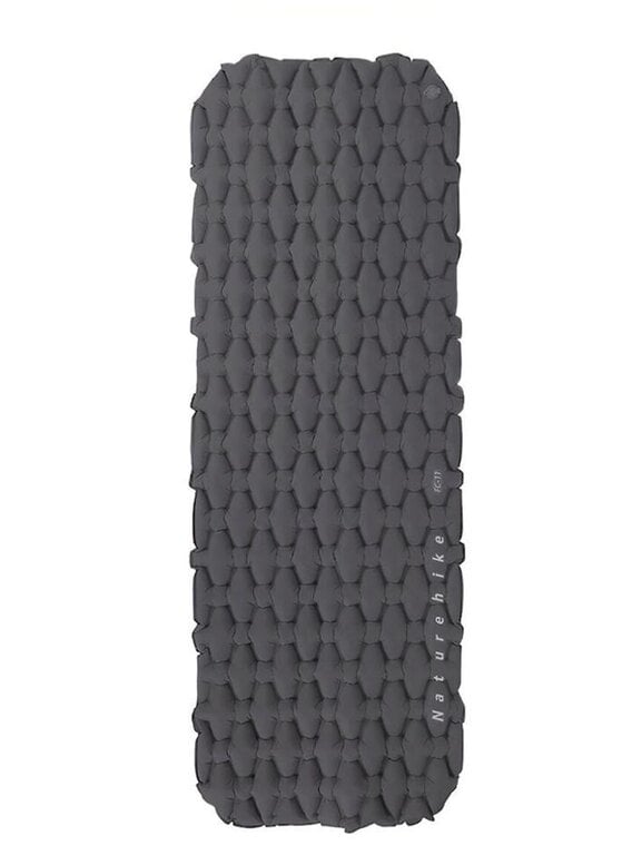 Матрац туристичний надувний одномісний Naturehike FC-10 NH19Z001-P 195х59х65 мм Графітовий