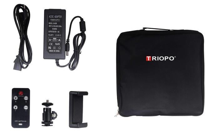 Освітлювач кільцевий LED Triopo з димером та дистанційним пультом для портретної б'юті та селфі зйомки 14" (1050029830) - фото 5 Освітлювач кільцевий LED Triopo з димером та дистанційним пультом для портретної б'юті та селфі зйомки 14" (1050029830) - фото 5